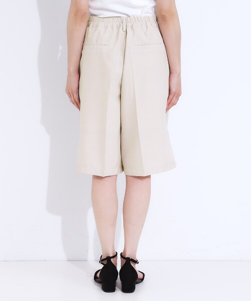 Cutie Blonde（キューティーブロンド）の「【S-LL】大人のための 麻調タックハーフパンツ（その他パンツ・レディース・ブラック/ナチュラル・04/01/02/03）」の13枚目の写真