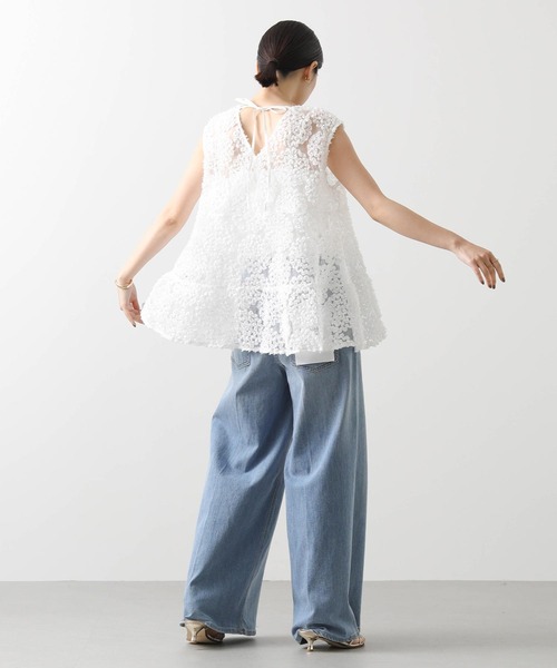 Gready Brilliant(グレディブリリアン)の「花フリル前後2WAYブラウス(シャツ/ブラウス・レディース・オフホワイト/ブラック・38)」の22枚目の写真