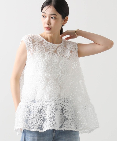 Gready Brilliant(グレディブリリアン)の「花フリル前後2WAYブラウス(シャツ/ブラウス・レディース・オフホワイト/ブラック・38)」の17枚目の写真