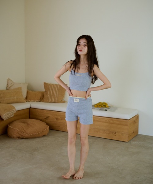 common gull products.(コモンガルプロダクツ)の「わがままなニットショーパン(その他パンツ・レディース・イエロー/杢グレー/ブラック系・SMALL/MEDIUM)」の19枚目の写真