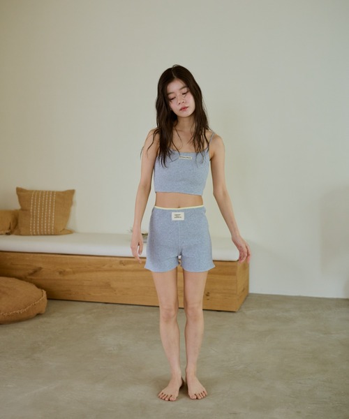 common gull products.(コモンガルプロダクツ)の「わがままなニットショーパン(その他パンツ・レディース・イエロー/杢グレー/ブラック系・SMALL/MEDIUM)」の22枚目の写真