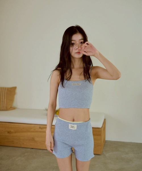 common gull products.(コモンガルプロダクツ)の「わがままなニットショーパン(その他パンツ・レディース・イエロー/杢グレー/ブラック系・SMALL/MEDIUM)」の4枚目の写真