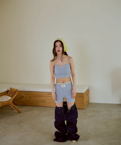 common gull products.(コモンガルプロダクツ)の「わがままなニットショーパン(その他パンツ・レディース・イエロー/杢グレー/ブラック系・SMALL/MEDIUM)」の15枚目の写真