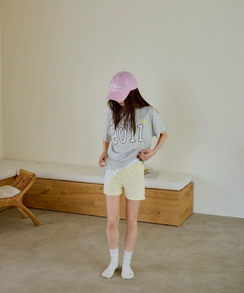 common gull products.(コモンガルプロダクツ)の「わがままなニットショーパン(その他パンツ・レディース・イエロー/杢グレー/ブラック系・SMALL/MEDIUM)」の16枚目の写真