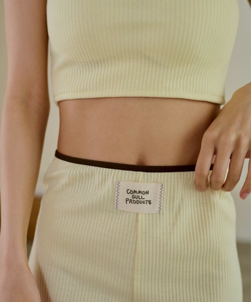 common gull products.(コモンガルプロダクツ)の「わがままなニットショーパン(その他パンツ・レディース・イエロー/杢グレー/ブラック系・SMALL/MEDIUM)」の6枚目の写真