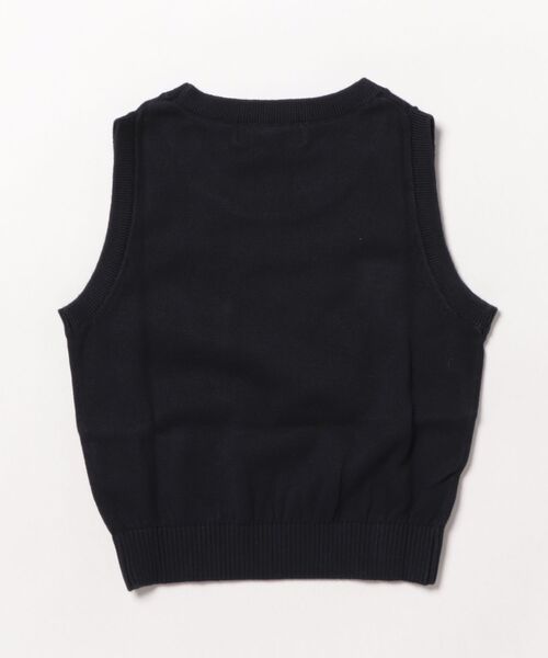 CHOPIN（ショパン）の「丸首ニットベスト（ベスト・キッズ・ネイビー・120cm/90cm/130cm/110cm/100cm）」の4枚目の写真