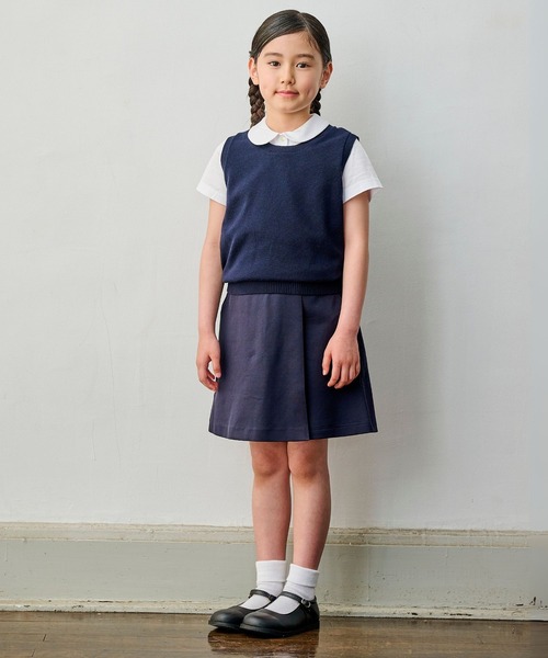 CHOPIN（ショパン）の「丸首ニットベスト（ベスト・キッズ・ネイビー・120cm/90cm/130cm/110cm/100cm）」の2枚目の写真