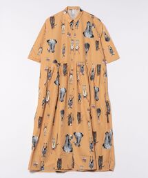 BAYBLO（ベイブロ）の「(BD)【ihana】ポリエステル アニマルヒップ シャツ ワンピース（シャツワンピース）」