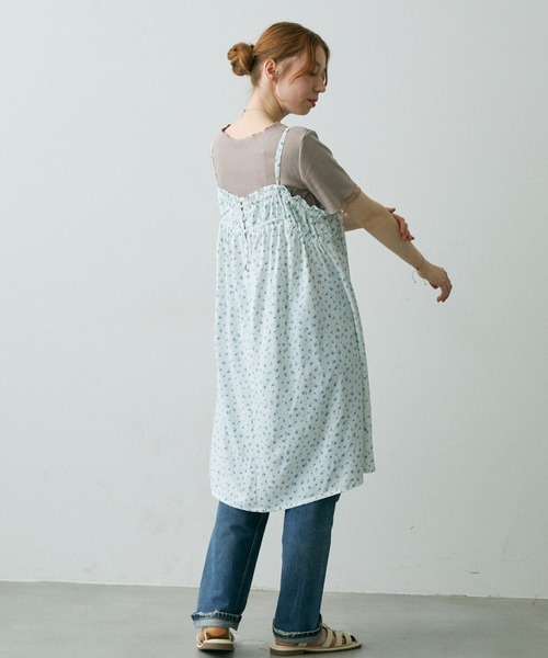 Crisp（クリスプ）の「フラワーフリルキャミチュニック（シャツ/ブラウス・レディース・ホワイト/イエロー・FREE）」の8枚目の写真