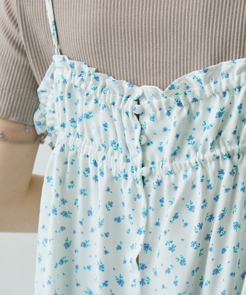 Crisp（クリスプ）の「フラワーフリルキャミチュニック（シャツ/ブラウス・レディース・ホワイト/イエロー・FREE）」の4枚目の写真