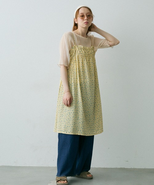 Crisp（クリスプ）の「フラワーフリルキャミチュニック（シャツ/ブラウス・レディース・ホワイト/イエロー・FREE）」の22枚目の写真