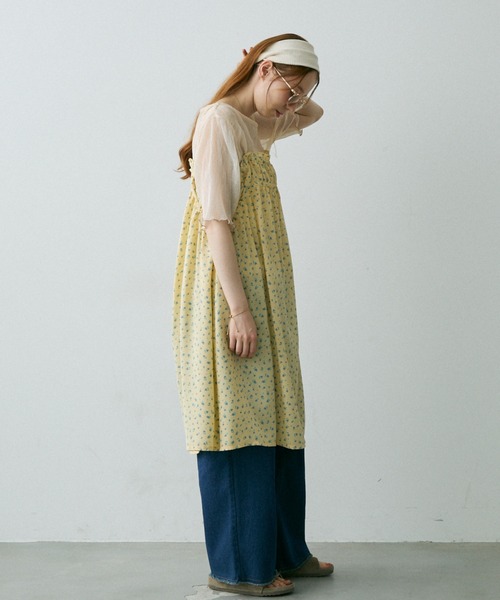 Crisp（クリスプ）の「フラワーフリルキャミチュニック（シャツ/ブラウス・レディース・ホワイト/イエロー・FREE）」の21枚目の写真