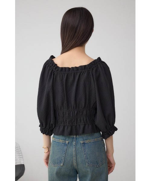 AZUL by moussy(アズールバイマウジー)の「ギャザーフリル2WAYブラウス(シャツ/ブラウス・レディース・アイボリー/ブラック/レッド・FREE)」の22枚目の写真