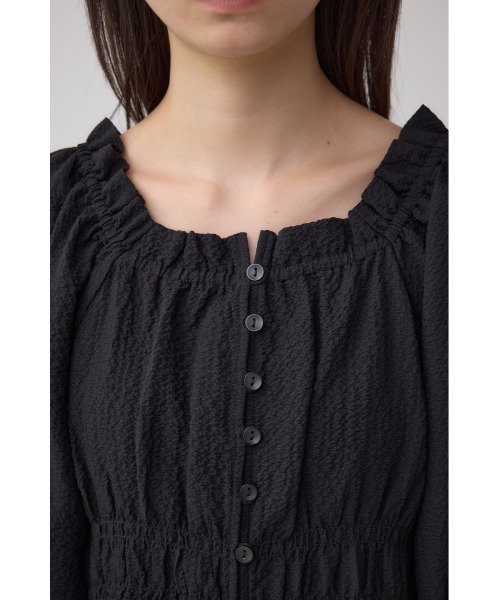 AZUL by moussy(アズールバイマウジー)の「ギャザーフリル2WAYブラウス(シャツ/ブラウス・レディース・アイボリー/ブラック/レッド・FREE)」の21枚目の写真