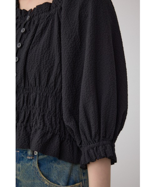 AZUL by moussy(アズールバイマウジー)の「ギャザーフリル2WAYブラウス(シャツ/ブラウス・レディース・アイボリー/ブラック/レッド・FREE)」の19枚目の写真