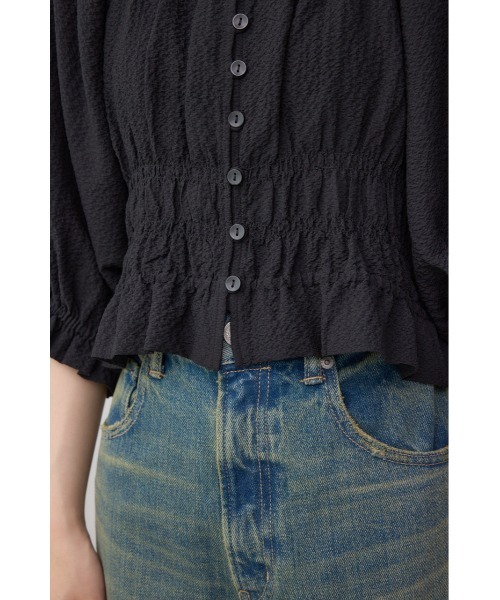 AZUL by moussy(アズールバイマウジー)の「ギャザーフリル2WAYブラウス(シャツ/ブラウス・レディース・アイボリー/ブラック/レッド・FREE)」の18枚目の写真