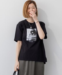 【洗える】JANE PACKERコラボ フォトプリント Tシャツ