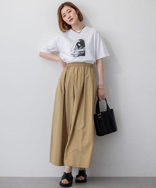 23区(ニジュウサンク)の「【洗える】JANE PACKERコラボ フォトプリント Tシャツ(Tシャツ/カットソー・レディース・ホワイト系/ホワイト系1/ブラック系/ブラック系1・38)」の10枚目の写真