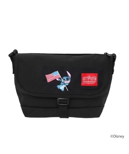 Manhattan Portage（マンハッタンポーテージ）の「NYLON MESSENGER BAG JR (SM) FZP 500D CORDURA / STITCH（メッセンジャーバッグ・レディース・ブラック・SMALL）」の15枚目の写真