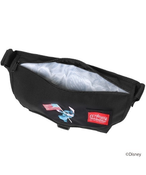 Manhattan Portage（マンハッタンポーテージ）の「NYLON MESSENGER BAG JR (SM) FZP 500D CORDURA / STITCH（メッセンジャーバッグ・レディース・ブラック・SMALL）」の8枚目の写真