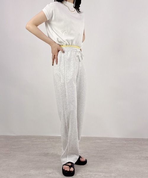 CLOTHY(クロシィ)の「【楽してかわいい、が一番ツヨイ!】ウエスト配色バレルパンツ(その他パンツ・レディース・グレー/ライトグレー/ブラック・MEDIUM/LARGE)」の20枚目の写真