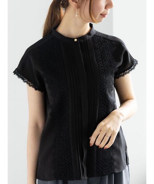 Te chichi（テチチ）の「スカラップレースフレンチスリーブブラウス（シャツ/ブラウス・レディース・ネイビー/ブラック/オフホワイト・F）」の9枚目の写真