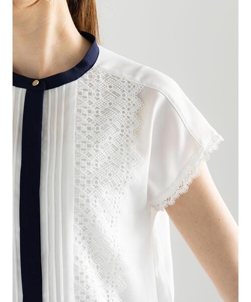 Te chichi（テチチ）の「スカラップレースフレンチスリーブブラウス（シャツ/ブラウス・レディース・ネイビー/ブラック/オフホワイト・F）」の16枚目の写真