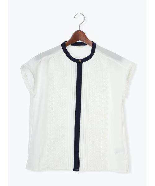 Te chichi（テチチ）の「スカラップレースフレンチスリーブブラウス（シャツ/ブラウス・レディース・ネイビー/ブラック/オフホワイト・F）」の18枚目の写真