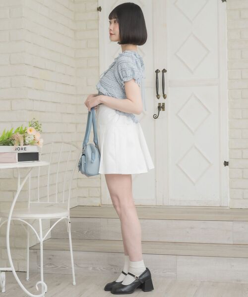 ems excite(エムズエキサイト)の「小花柄フリルCTSET(Tシャツ/カットソー・レディース・ブラック系その他/ホワイト系その他/ブルー系その他・FREE)」の22枚目の写真