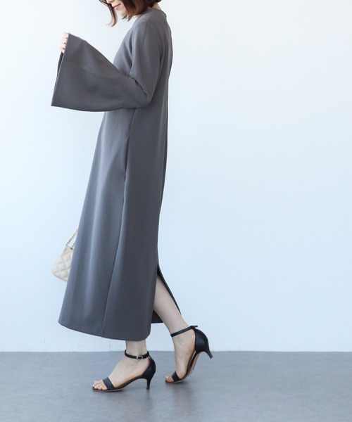 TITE IN THE STORE(ティテ インザ ストア)の「長袖ベルスリーブワンピース(ワンピース・レディース・チャコールグレー・38)」の15枚目の写真