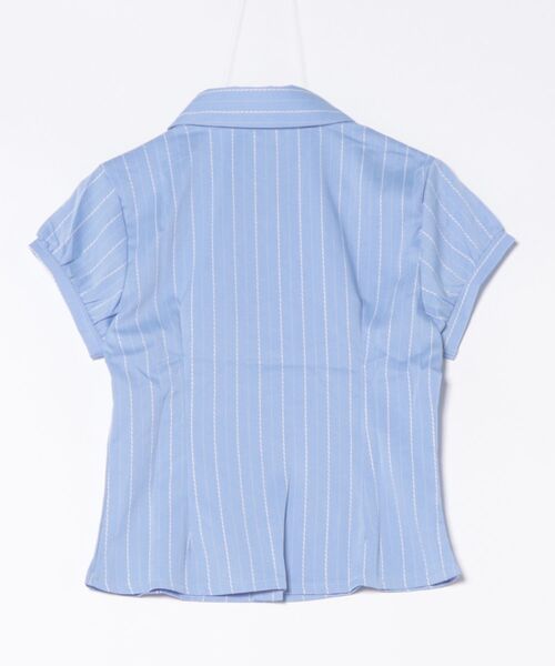 VIBGYOR(ヴィブジョー)の「【LAMPOON】タイトストライプシャツ(シャツ/ブラウス・レディース・ブラック/ブルー・LARGE/MEDIUM/SMALL)」の20枚目の写真