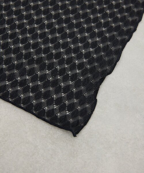 GALLARDAGALANTE（ガリャルダガランテ）の「クロシェスカーフ（バンダナ/スカーフ・レディース・ブラック/ベージュ・FREE）」の5枚目の写真