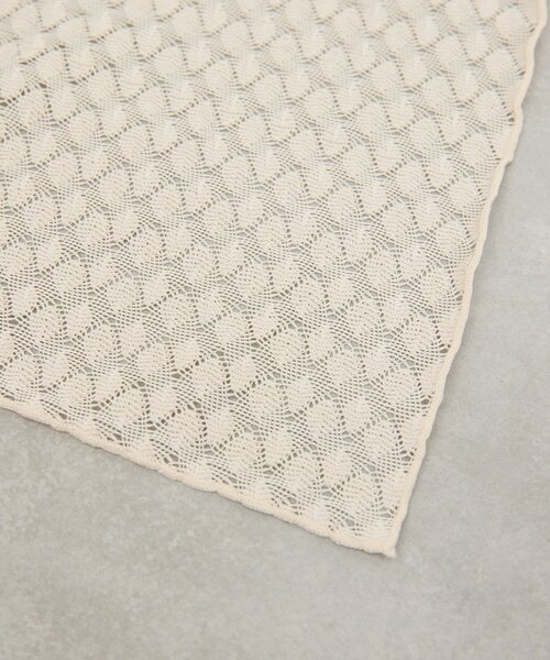 GALLARDAGALANTE（ガリャルダガランテ）の「クロシェスカーフ（バンダナ/スカーフ・レディース・ブラック/ベージュ・FREE）」の7枚目の写真