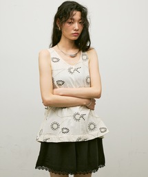 ダイアグラム 22SS 美品 ランダム ボタニカル ブラウス オーバーサイズ セール】メッシュオーバーシャツ（シャツ/ブラウス）｜Diagram