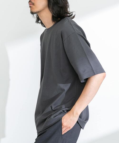 URBAN RESEARCH Sonny Label（アーバンリサーチサニーレーベル）の「『接触冷感/吸水速乾/UVカット』HIGH COOL ショートスリーブTシャツ（Tシャツ/カットソー・メンズ・オフホワイト/ブラック/チャコールグレー/ネイビー・MEDIUM/LARGE/X-LARGE）」の17枚目の写真