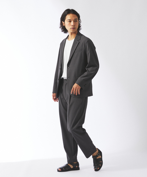 JOURNAL STANDARD relume（ジャーナルスタンダード　レリューム）の「吸水速乾 TECH DOBBY “COOLMAX” クールマックス ジャケット（その他アウター・メンズ・ブルー/ブラックミックス/ベージュ系その他・LARGE/MEDIUM）」の6枚目の写真