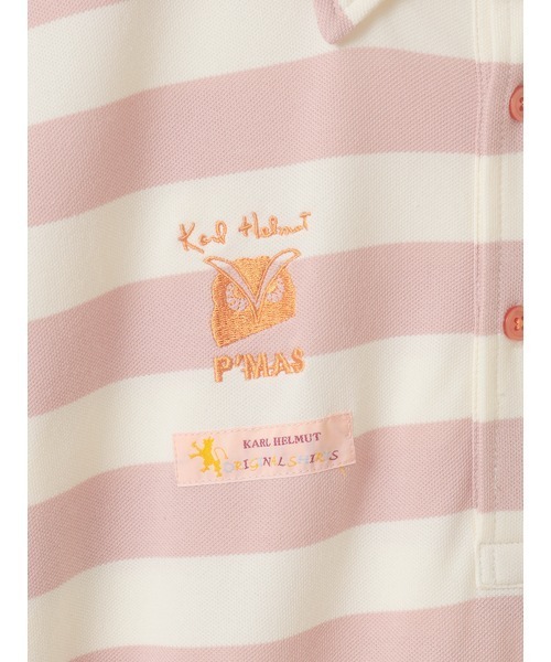 KARL HELMUT(カールヘルム)の「【P’MAS×Karl Helmut】裾リブボーダーポロシャツ(ポロシャツ・メンズ・ホワイト×ピンク/ホワイト×ネイビー/ブラック×グレー・MEDIUM/LARGE)」の13枚目の写真