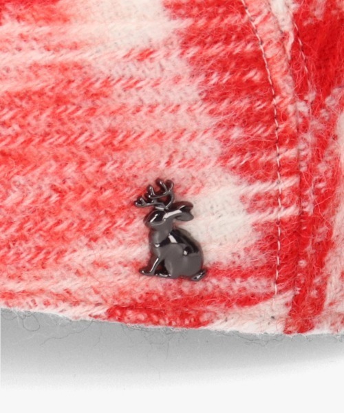 arth（アース）の「arth  Check Mosser Hunting / アース（ハンチング/ベレー帽・レディース・ブラック/レッド・M/57.5cm）」の17枚目の写真