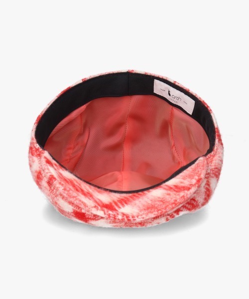 arth（アース）の「arth  Check Mosser Hunting / アース（ハンチング/ベレー帽・レディース・ブラック/レッド・M/57.5cm）」の18枚目の写真