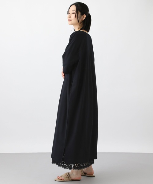 studio CLIP（スタディオクリップ）の「《natural by clip》鹿の子BIGワンピース[プチサイズあり]（ワンピース・レディース・ブルー/ブラック/ホワイト・FREE/PF）」の8枚目の写真