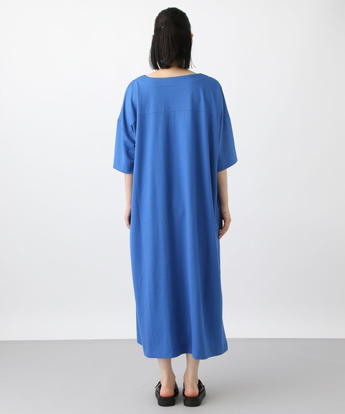 studio CLIP（スタディオクリップ）の「《natural by clip》鹿の子BIGワンピース[プチサイズあり]（ワンピース・レディース・ブルー/ブラック/ホワイト・FREE/PF）」の14枚目の写真