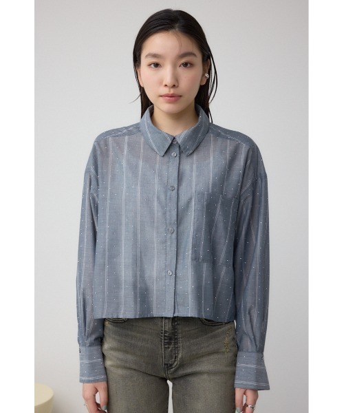 セール】ラインストーンシャツ（シャツ/ブラウス）｜AZUL BY MOUSSY