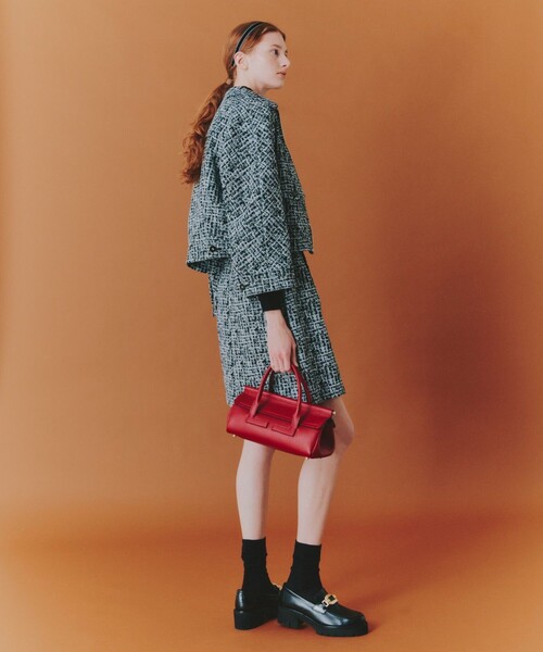 セットアップ対応商品】ツイーディージャガードポケットブルゾン