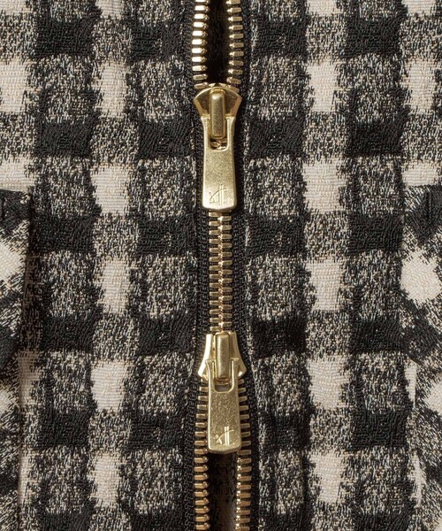 セットアップ対応商品】ツイーディージャガードポケットブルゾン