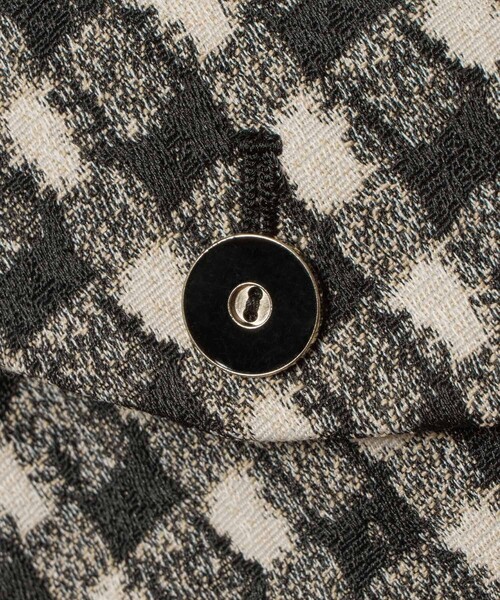 セットアップ対応商品】ツイーディージャガードポケットブルゾン