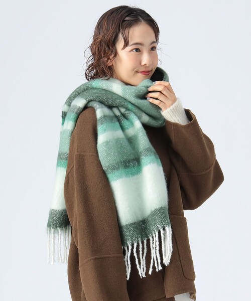 セール】微配色 ボーダー ストール（マフラー）｜BEAMS HEART