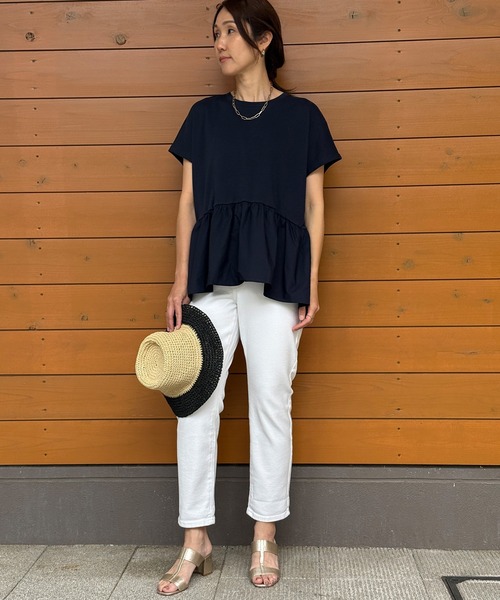 BANANA REPUBLIC FACTORY STORE（バナナリパブリック ファクトリーストア）の「BANANA REPUBLIC FACTORY STORE　　ガールフレンドジーンズ（デニムパンツ・レディース・ライトインディゴブルー/ブルー系その他/インディゴブルー/ホワイト/ブルー・24/25/26/27/28）」の14枚目の写真