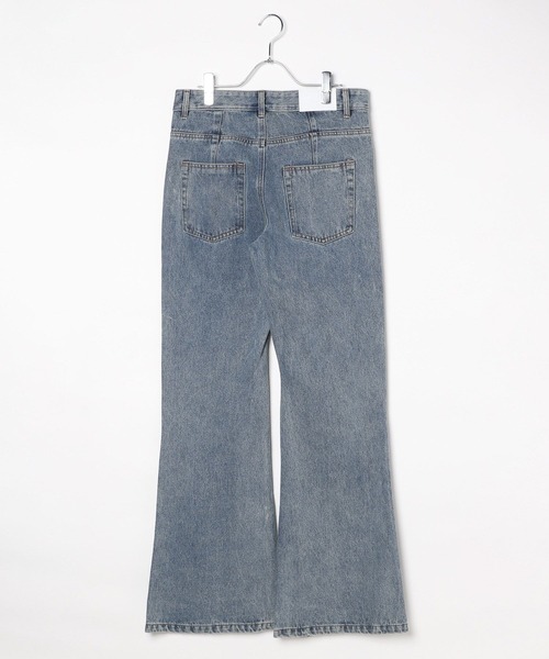 PLACE STUDIO(プレイススタジオ)の「PLACE STUDIO/スリムブーツカットパンツ(デニムパンツ・レディース・ブラック/ライトブルー・SMALL)」の11枚目の写真