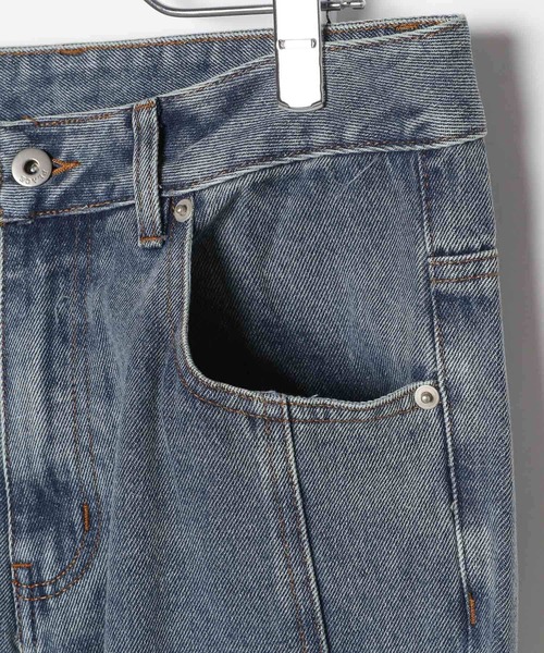 PLACE STUDIO(プレイススタジオ)の「PLACE STUDIO/スリムブーツカットパンツ(デニムパンツ・レディース・ブラック/ライトブルー・SMALL)」の13枚目の写真