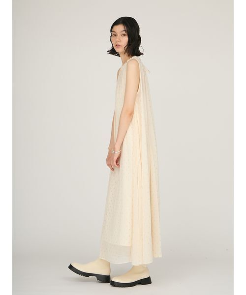 emmi(エミ)の「ラメドットボリュームワンピース(ワンピース・レディース・アイボリー/ネイビー・0/1)」の6枚目の写真